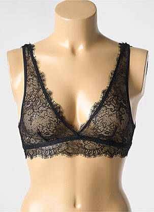 Soutien-gorge sans armature bralettes noir LOVE STORIES femme