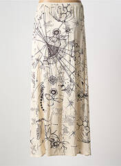 Jupe longue beige ME369 pour femme seconde vue