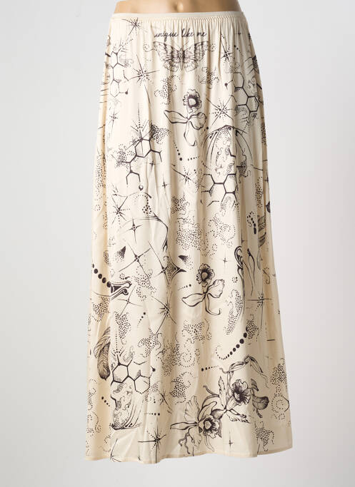 Jupe longue beige ME369 pour femme