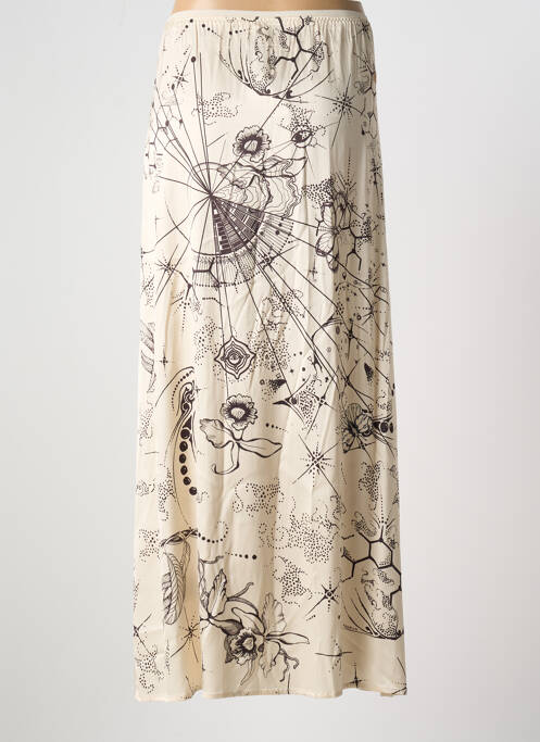 Jupe longue beige ME369 pour femme