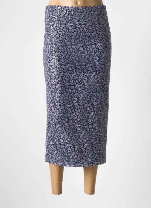 Jupe longue bleu ROTATE pour femme