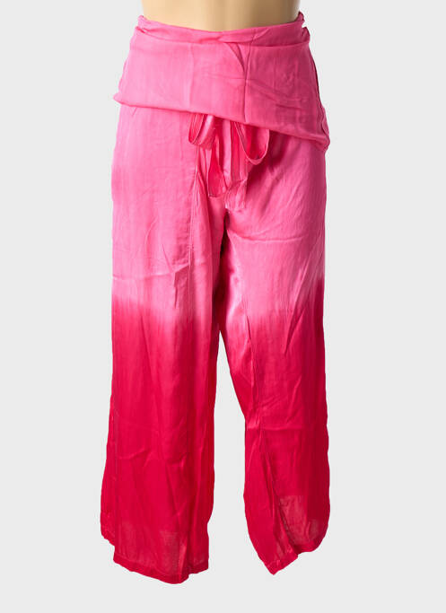 Pantalon large rose LOVE AND LET DYE pour femme