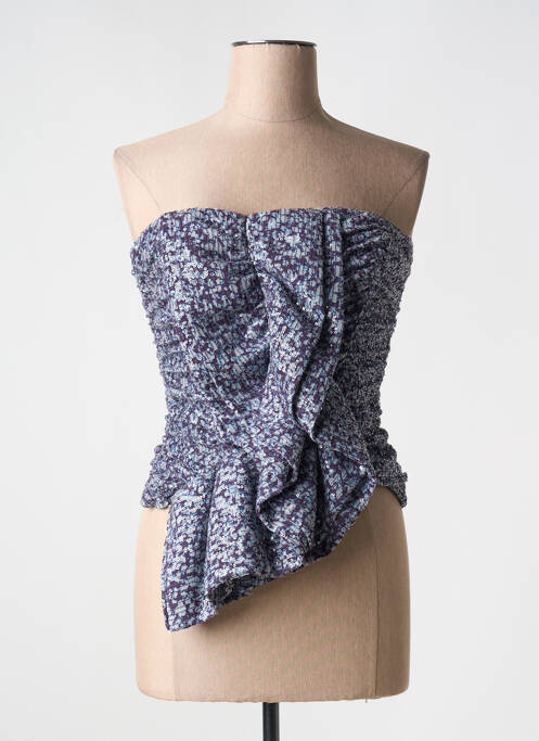 Top bleu ROTATE pour femme