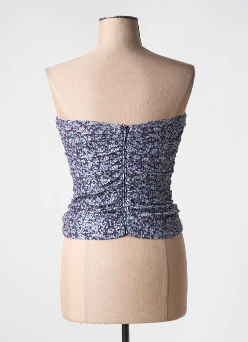 Top bleu ROTATE pour femme