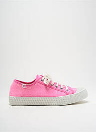 Baskets bout rond talon plat jusqu'à 3cm rose ARNACOEUR femme