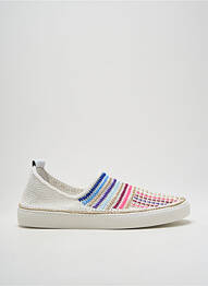 Slip ons bout rond talon plat jusqu'à 3cm blanc AMROSE femme