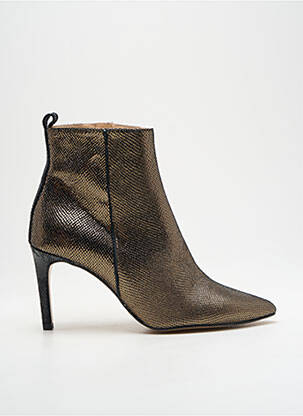 Bottines/boots tissage satiné talon de 7 à 9cm or CRÉATIS femme