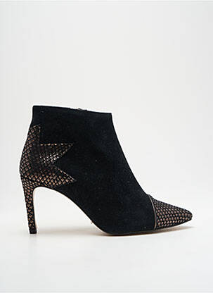 Bottines/boots tissage satiné talon de 7 à 9cm noir CRÉATIS femme
