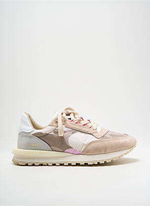 Baskets bout rond talon plat jusqu'à 3cm rose HIDNANDER femme
