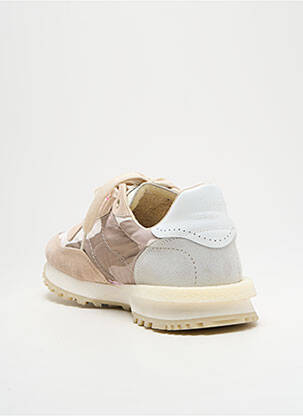 Baskets bout rond talon plat jusqu'à 3cm rose HIDNANDER femme