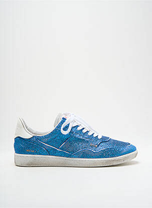 Baskets tissage tissage pailleté talon plat jusqu'à 3cm bleu HIDNANDER femme