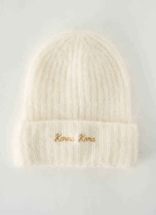 Bonnet beige KARMA KOMA pour femme