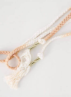 Ceinture effet matière satinée beige CHARLIE JOE femme