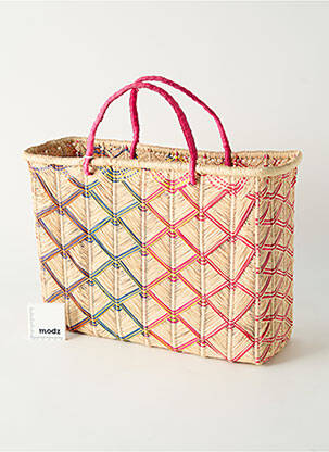 Sac type de porter main forme rectangulaire beige APRAYA femme