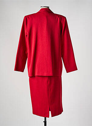 Ensemble jupe fermeture boutonnée sur le devant rouge FRANCE RIVOIRE femme