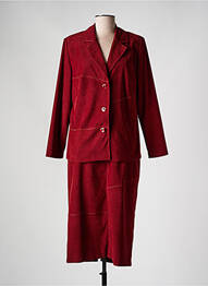 Ensemble jupe type de veste chic rouge FRANCE RIVOIRE femme