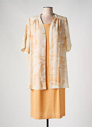 Ensemble robe tissage crêpe orange IMPULSION femme