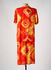 Ensemble robe orange FRANCE RIVOIRE pour femme seconde vue