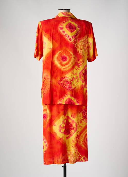 Ensemble robe orange FRANCE RIVOIRE pour femme