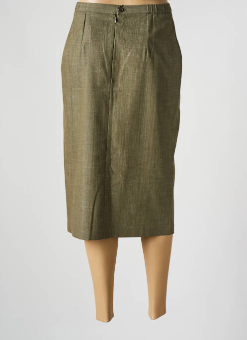 Jupe mi-longue vert FRANCE RIVOIRE pour femme