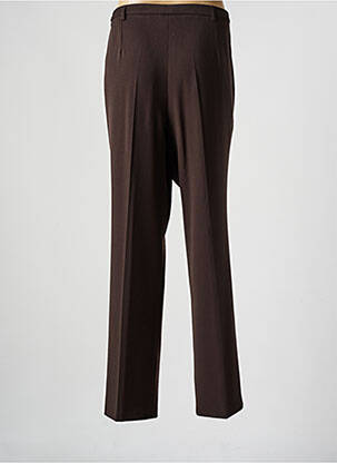 Pantalon droit taille élastique taille normale marron FRANCE RIVOIRE femme