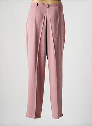 Pantalon droit taille élastique taille normale rose SARAH B femme