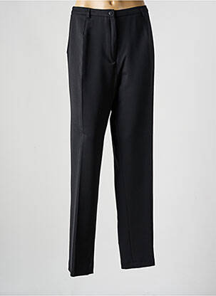 Pantalon droit taille à pinces taille normale noir FRANCE RIVOIRE femme