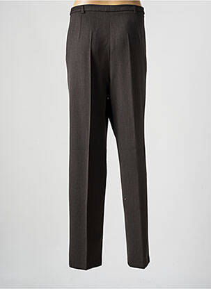 Pantalon droit taille à pinces taille normale marron FRANCE RIVOIRE femme
