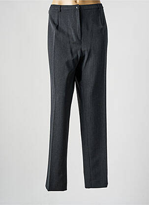 Pantalon droit taille à pinces taille normale gris FRANCE RIVOIRE femme