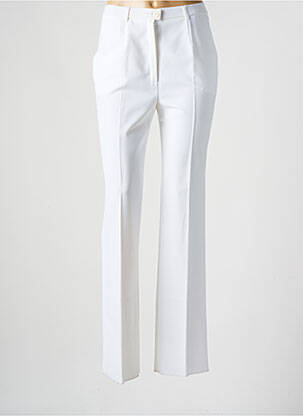 Pantalon slim taille élastique blanc KARTING femme