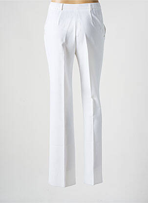 Pantalon slim taille élastique blanc KARTING femme