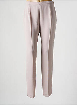 Pantalon slim slim taille haute beige FRANCE RIVOIRE femme