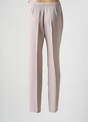 Pantalon slim slim taille haute beige FRANCE RIVOIRE femme
