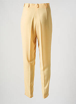 Pantalon slim taille haute taille haute jaune SARAH B femme
