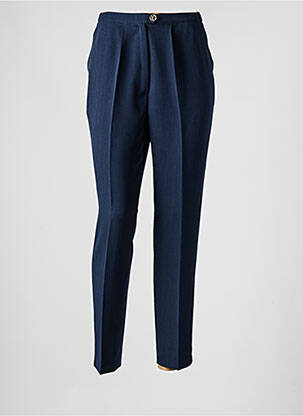 Pantalon slim taille haute taille haute bleu IMPULSION femme