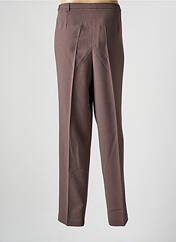 Pantalon droit marron FRANCE RIVOIRE pour femme seconde vue