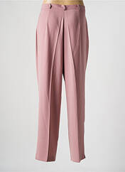 Pantalon droit rose SARAH B pour femme seconde vue