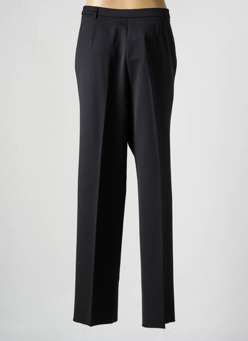 Pantalon droit taille à pinces taille haute noir KARTING femme