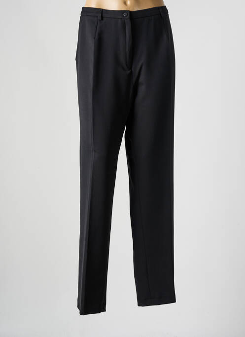 Pantalon droit taille à pinces taille normale noir FRANCE RIVOIRE femme