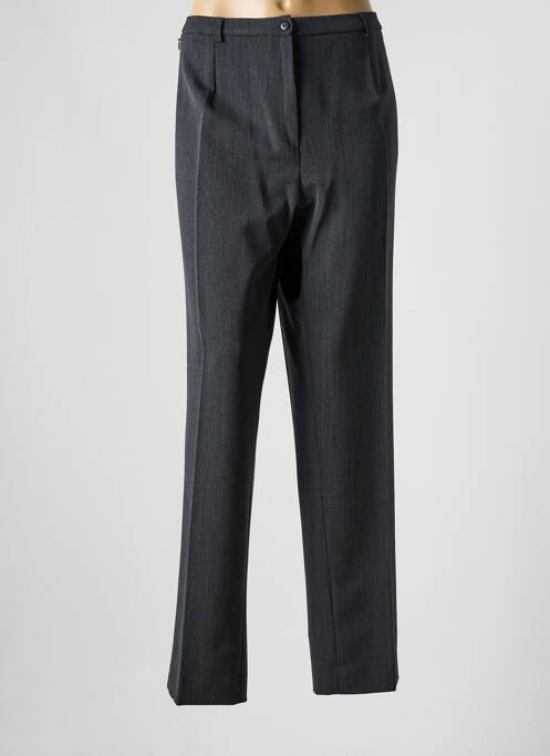 Pantalon droit taille à pinces taille normale gris FRANCE RIVOIRE femme