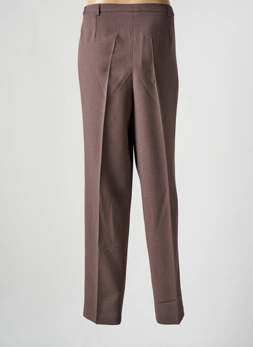 Pantalon droit marron FRANCE RIVOIRE pour femme