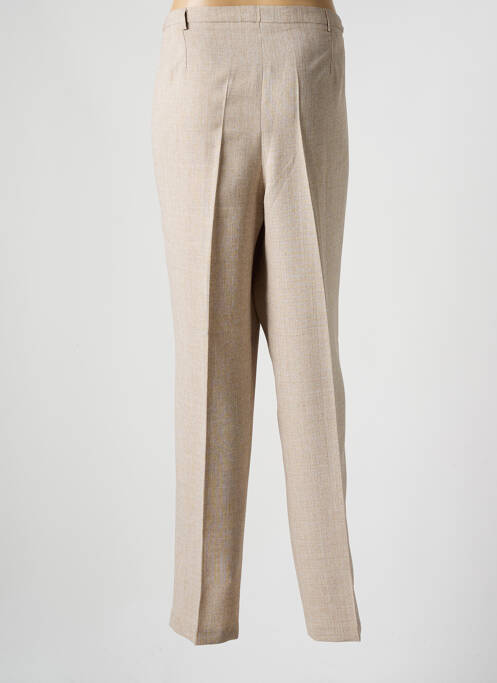 Pantalon droit marron FRANCE RIVOIRE pour femme