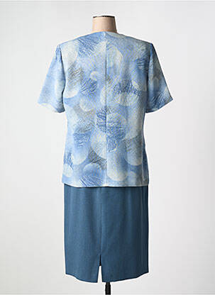 Ensemble jupe coupe droite bleu IMPULSION femme