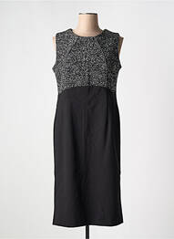 Robe mi-longue sans manche sans manche noir GRIFFON femme