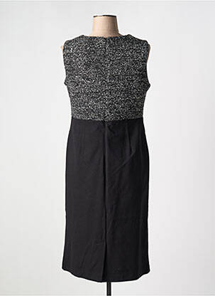 Robe mi-longue sans manche sans manche noir GRIFFON femme