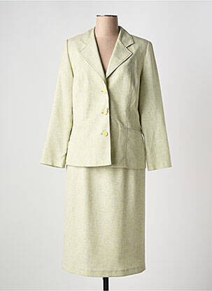 Ensemble jupe fermeture boutonnée sur le devant beige FRANCE RIVOIRE femme