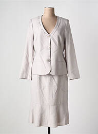 Ensemble jupe type de veste chic gris FRANCE RIVOIRE femme
