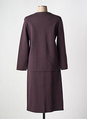 Ensemble jupe coupe droite violet FRANCE RIVOIRE femme
