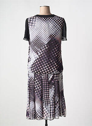 Ensemble jupe manches courtes noir FRANCE RIVOIRE femme