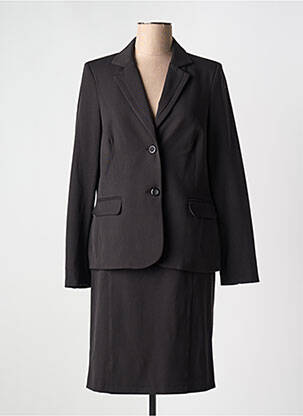 Ensemble jupe fermeture boutonnée sur le devant noir FRANCE RIVOIRE femme